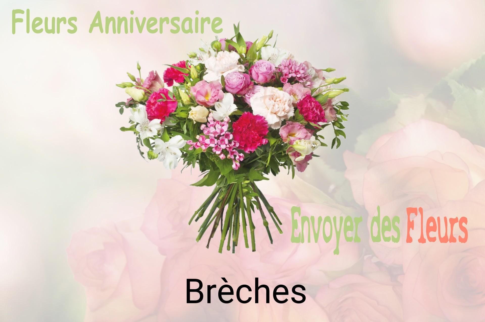 Bouquet de fleurs d’anniversaire livré à Brèches